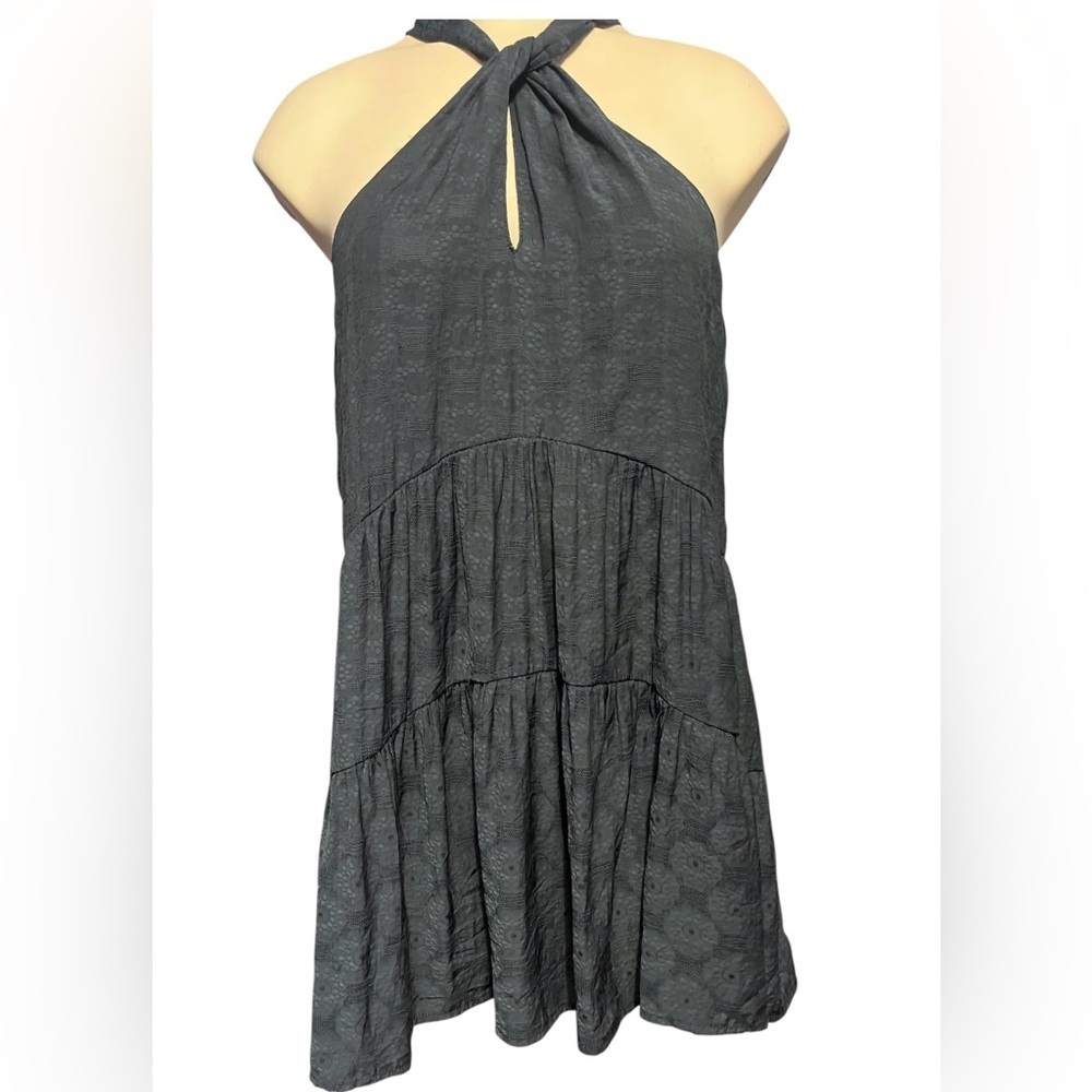 Anthropologie Dark Blue Halter Blouse - Picture 3 of 16